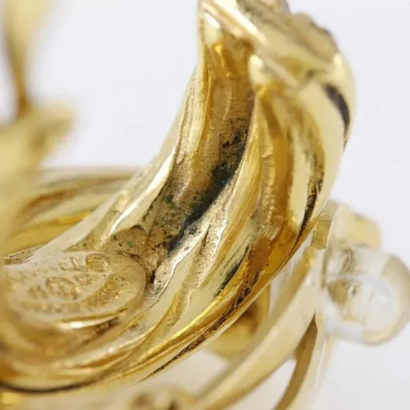CHANEL Earring Plated Gold 11g Women